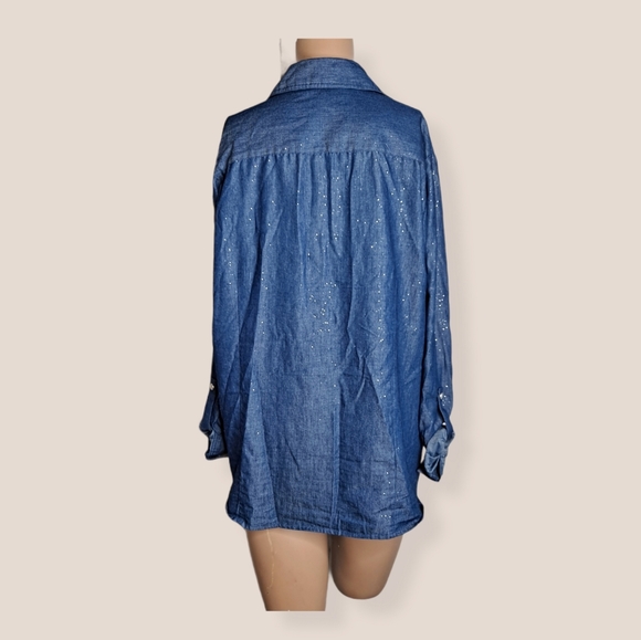 Cathy Daniels cambray Button-Down shirt size L - Picture 6 of 7